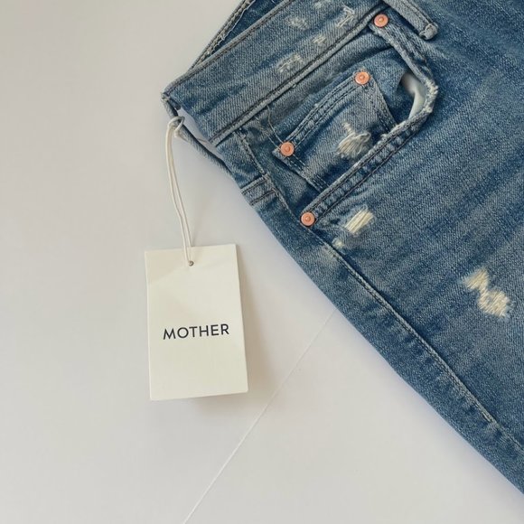 NWT MOTHER Insider Step Crop Fray Jeans Size 25 - Picture 4 of 7